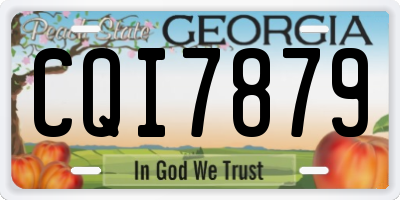 GA license plate CQI7879