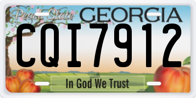 GA license plate CQI7912