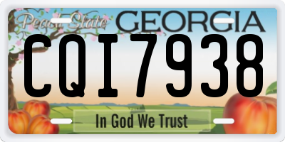 GA license plate CQI7938