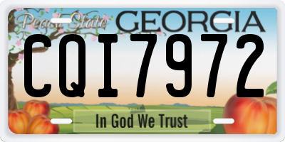 GA license plate CQI7972