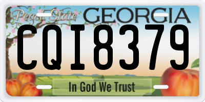 GA license plate CQI8379
