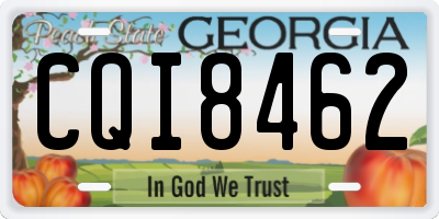 GA license plate CQI8462