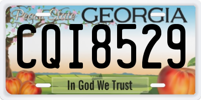 GA license plate CQI8529