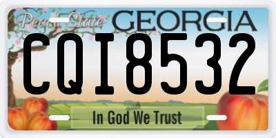 GA license plate CQI8532