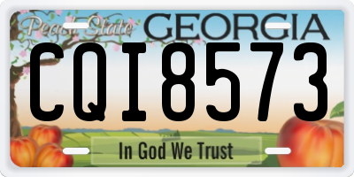 GA license plate CQI8573