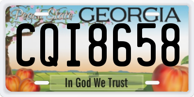 GA license plate CQI8658
