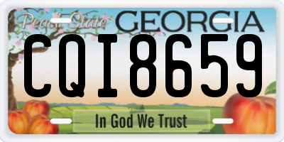 GA license plate CQI8659