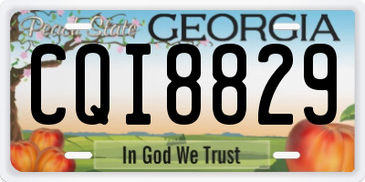 GA license plate CQI8829