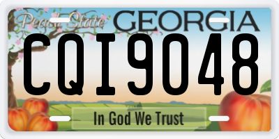 GA license plate CQI9048