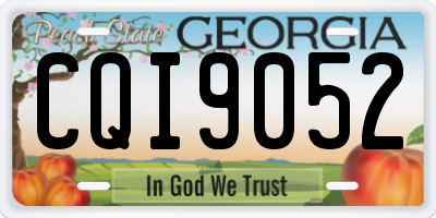 GA license plate CQI9052