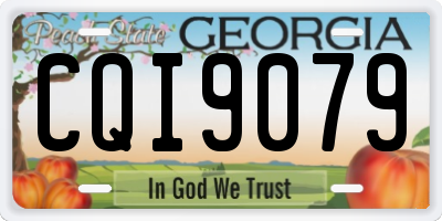 GA license plate CQI9079