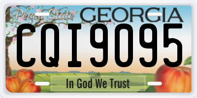 GA license plate CQI9095