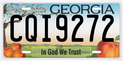 GA license plate CQI9272
