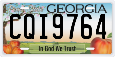 GA license plate CQI9764