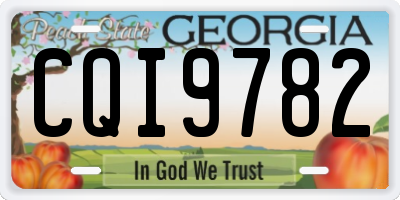 GA license plate CQI9782