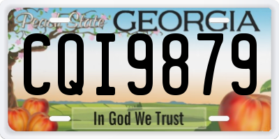 GA license plate CQI9879