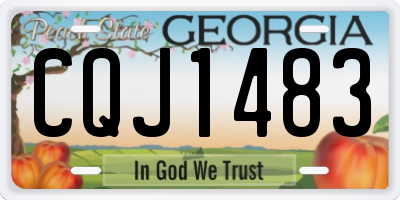 GA license plate CQJ1483
