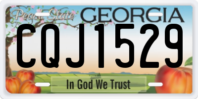 GA license plate CQJ1529