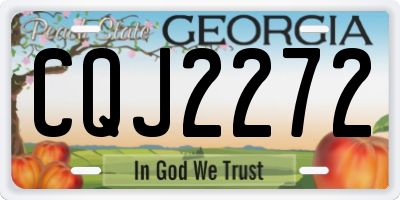 GA license plate CQJ2272