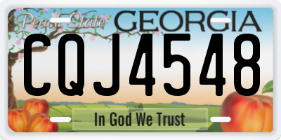 GA license plate CQJ4548