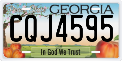 GA license plate CQJ4595