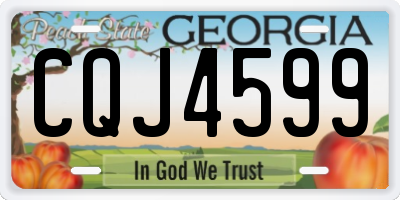 GA license plate CQJ4599