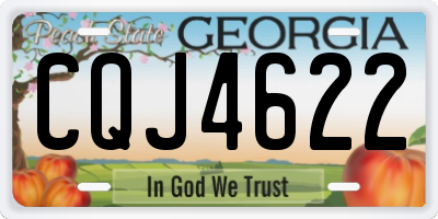 GA license plate CQJ4622
