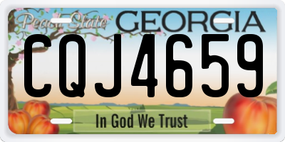 GA license plate CQJ4659