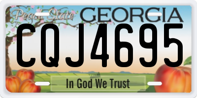 GA license plate CQJ4695