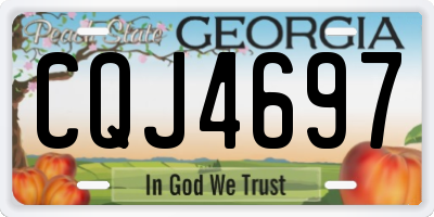 GA license plate CQJ4697
