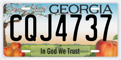 GA license plate CQJ4737