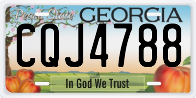 GA license plate CQJ4788