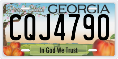 GA license plate CQJ4790