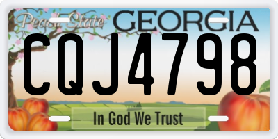 GA license plate CQJ4798