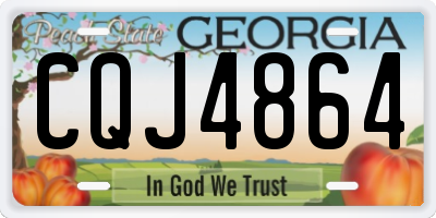 GA license plate CQJ4864