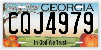 GA license plate CQJ4979
