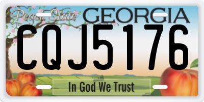 GA license plate CQJ5176