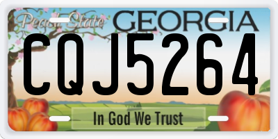 GA license plate CQJ5264