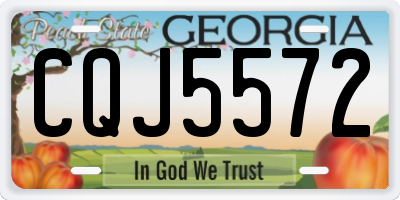 GA license plate CQJ5572