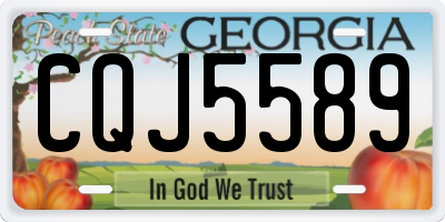 GA license plate CQJ5589