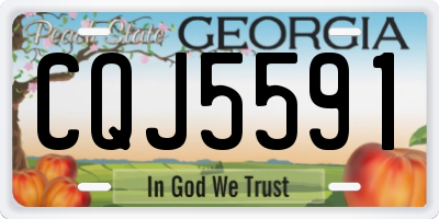 GA license plate CQJ5591