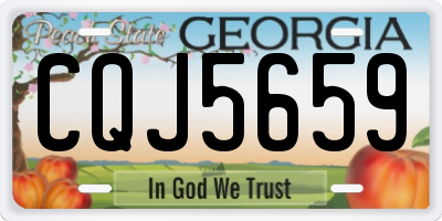 GA license plate CQJ5659