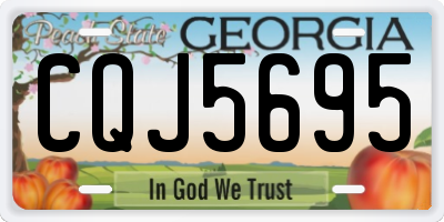 GA license plate CQJ5695