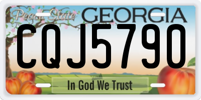 GA license plate CQJ5790