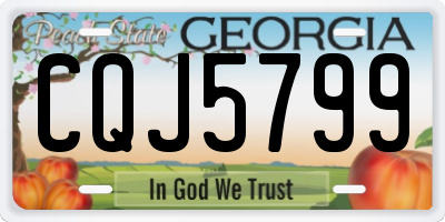 GA license plate CQJ5799