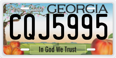GA license plate CQJ5995