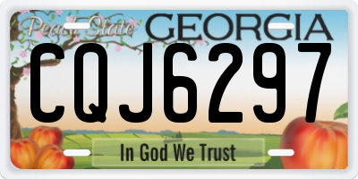 GA license plate CQJ6297
