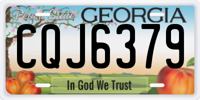 GA license plate CQJ6379