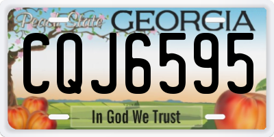 GA license plate CQJ6595
