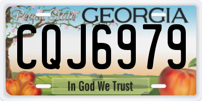 GA license plate CQJ6979